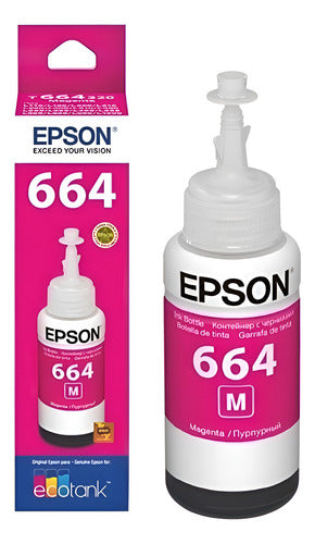 Tanque De Tinta (ecotank) Epson 664 Magenta 70ml