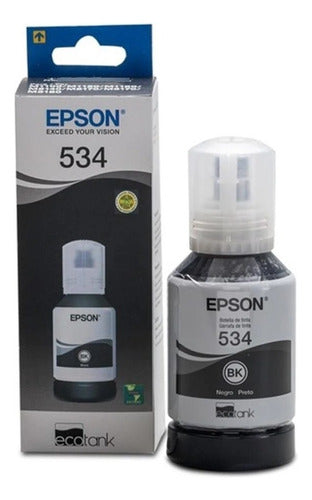 Tanque De Tinta Epson T534 Negro, 6.000 Páginas T534120-al