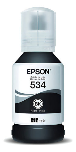 Tanque De Tinta Epson T534 Negro, 6.000 Páginas T534120-al