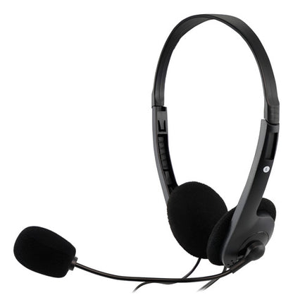 Acteck Audífonos Micrófono Am-370 Alámbrico 1.8m 3.5mm Negro