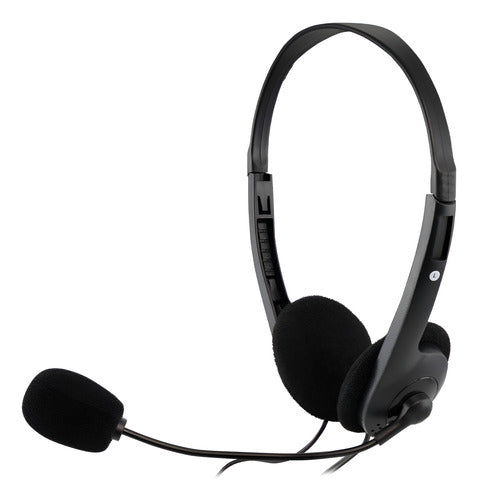 Acteck Audífonos Micrófono Am-370 Alámbrico 1.8m 3.5mm Negro