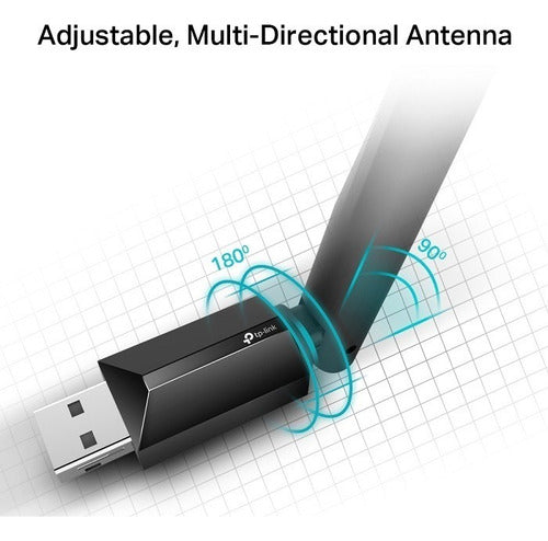 Tp-link Adaptador Red Archer T2u Plus Inalámbrico 2.4/5ghz