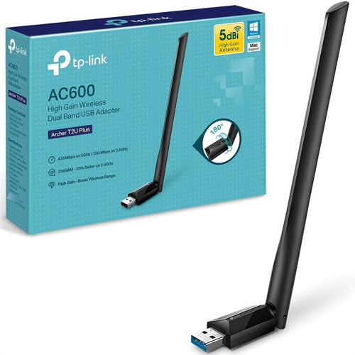 Tp-link Adaptador Red Archer T2u Plus Inalámbrico 2.4/5ghz