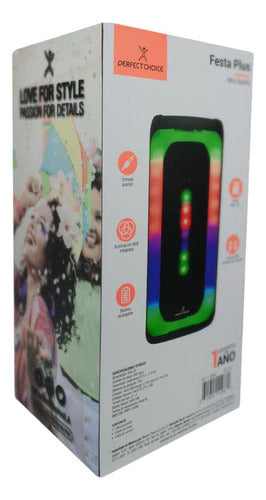 Bafle Dual Perfect Choice  Pc-112860 Inalambrico Negro