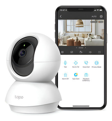 Tp-link Cámara Ip Smart Wifi Domo Ir Tapo C210 2304x1296p