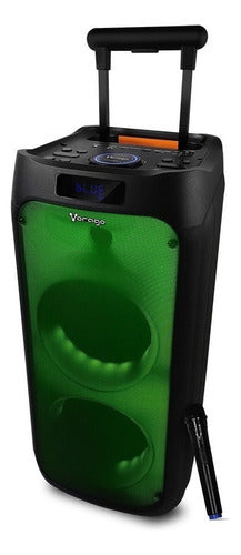 Bafle Vorago Ksp-550 2x8  Rgb Bluetooth Recargable 1 Mic Ina