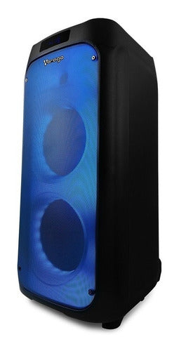 Bafle Vorago Ksp-550 2x8  Rgb Bluetooth Recargable 1 Mic Ina