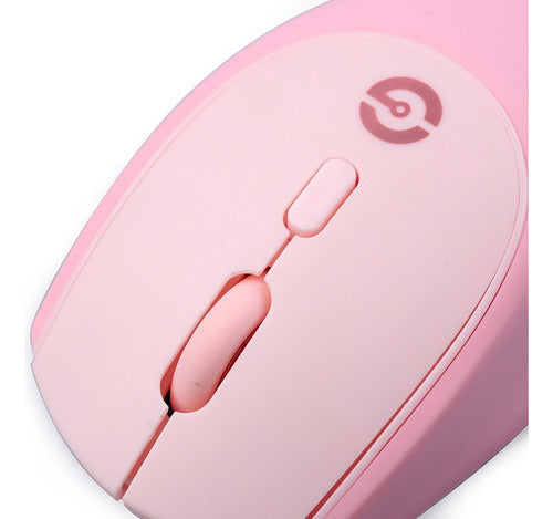 Mouse Getttech Óptico Gac-24404, Inalámbrico, 1600dpi, Rosa