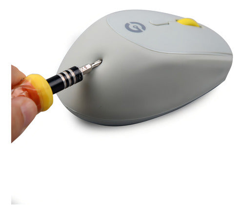 Mouse Getttech Óptico Gac-24407g Inalámbrico Usb 1600di Gris