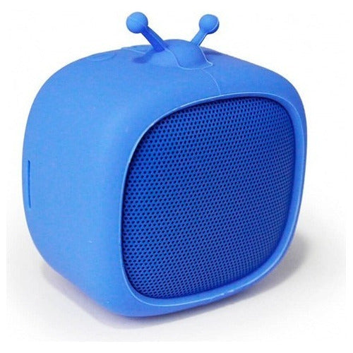 Getttech Bocina Portátil Little Tv, Bluetooth 3w Rms, Azul