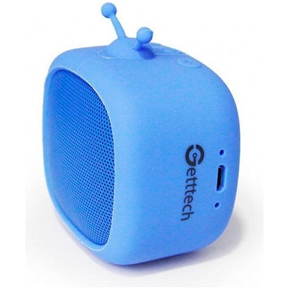 Getttech Bocina Portátil Little Tv, Bluetooth 3w Rms, Azul