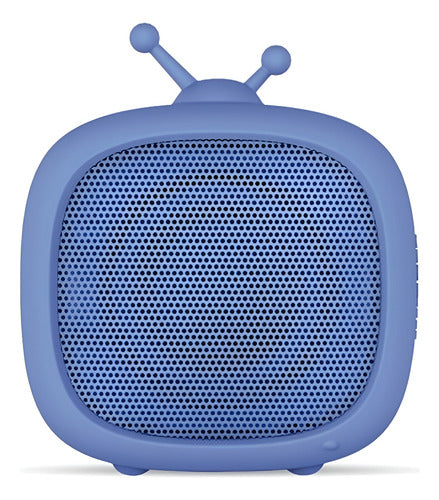 Getttech Bocina Portátil Little Tv, Bluetooth 3w Rms, Azul