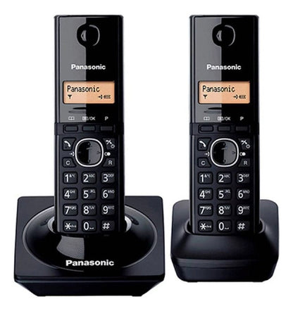Panasonic Teléfono Inalámbrico 2 Auriculares Pantalla Negro