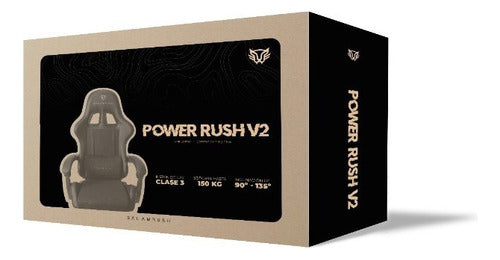 Balam Rush Silla Gamer Power Rush V2, Hasta 120kg, Negro