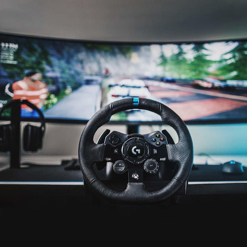 Logitech Volante + Pedales G923, Alámbrico, Usb, Negro