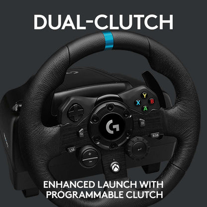 Logitech Volante + Pedales G923, Alámbrico, Usb, Negro