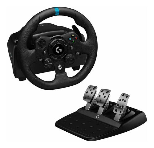 Logitech Volante + Pedales G923, Alámbrico, Usb, Negro
