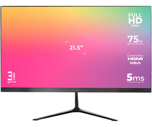 Monitor Acteck 933858 Led 21.5 , Full Hd, 75hz, Hdmi, Negro