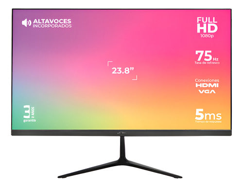 Monitor Acteck Captive Led Ips 23.8 , Full Hd 75hz Bocinas