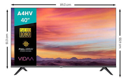 Smart Tv 40 Vidaa, Hisense, 40a4hv, Fhd