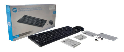 Kit De Teclado Y Mouse Hp 235, Inalámbrico, Negro (español)