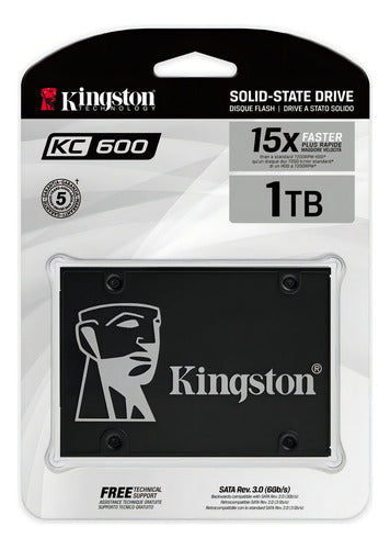 Ssd Kingston Kc600 Nand 3d Tlc, 1tb, Sata Iii, 2.5'', 7mm