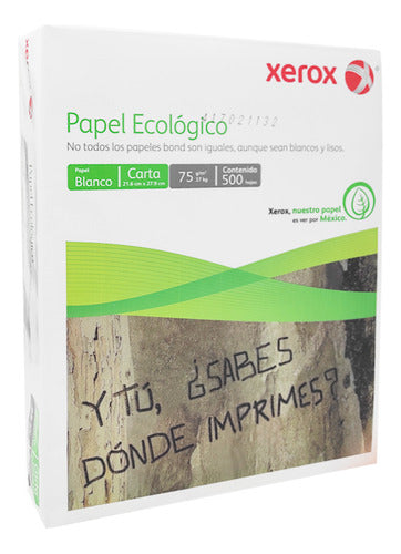 Caja Papel Xerox Ecológico C/5000 Hojas (10 Paquetes De 500)