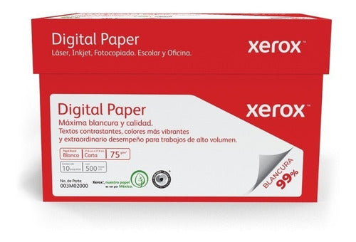 Hojas T/carta Xerox Rojo Caja Con 10 Paquetes