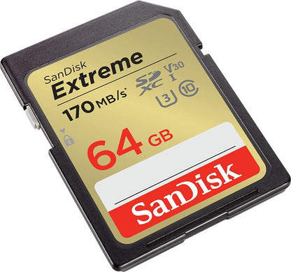 Memoria Flash Sandisk Extreme, 64gb Sdxc Uhs-l Clase 10