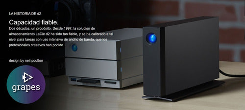 Disco Duro Externo Lacie D2 Professional 8tb Usb-c Negro