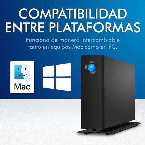 Disco Duro Externo Lacie D2 Professional 8tb Usb-c Negro