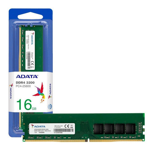 Memoria Ram Adata Ddr4, 3200mhz, 16gb, Non-ecc, Cl22