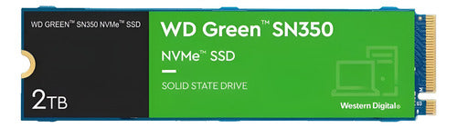 Ssd Western Digital Wd Green Sn350 Nvme, 2tb Pci Express M.2