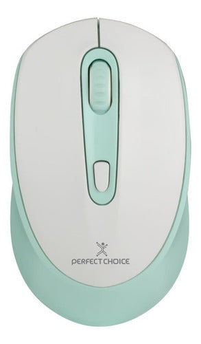 Mouse Ergonómico Perfect Choice Óptico Lumier Inalámb /vc Blanco