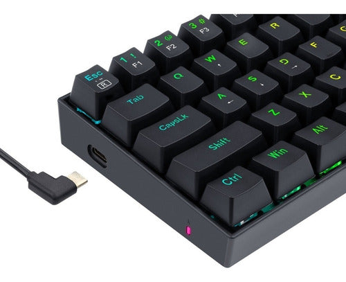 Teclado Mécanico 60% Redragon Dragonborn K630rgb Blue Switch