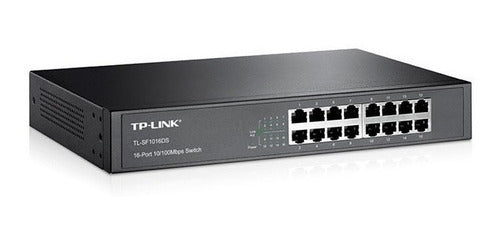 Switch Tp-link Fast Ethernet Tl-sf1016ds 100mbps 3.2gbit/s