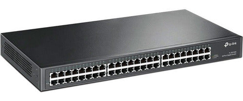 Switch TP-LINK - Gris, 10/100/1000 Mbps, 48ptos, Rack