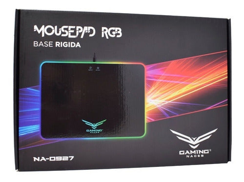 Gaming Naceb Mousepad Base Rigida Na-0927 Iluminacion Rgb 36cm X 26cm