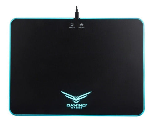 Gaming Naceb Mousepad Base Rigida Na-0927 Iluminacion Rgb 36cm X 26cm