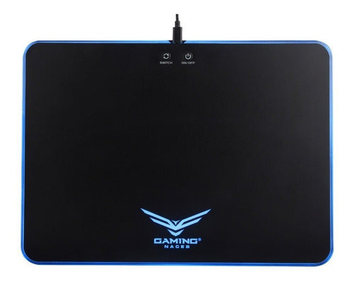Gaming Naceb Mousepad Base Rigida Na-0927 Iluminacion Rgb 36cm X 26cm