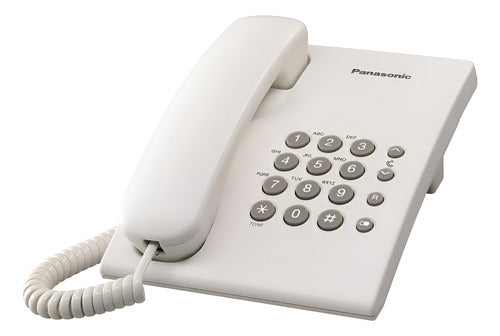 Panasonic Teléfono Alámbrico Kx-ts500, Blanco