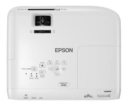 Proyector Portátil Epson W49 Wxga 1280x800 3800 Lú Blanco