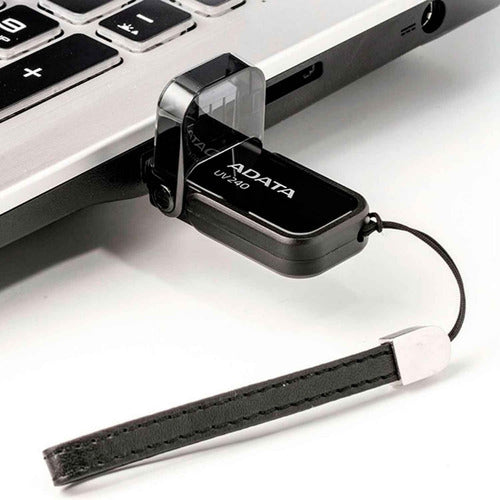 Memoria Usb 64gb 2.0 Adata Uv240 Negra Tapa Nueva Original