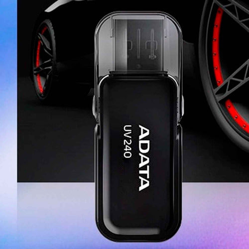 Memoria Usb 64gb 2.0 Adata Uv240 Negra Tapa Nueva Original