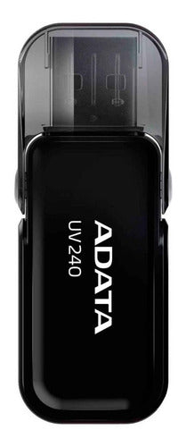 Memoria Usb 64gb 2.0 Adata Uv240 Negra Tapa Nueva Original