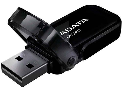 Memoria Usb 64gb 2.0 Adata Uv240 Negra Tapa Nueva Original