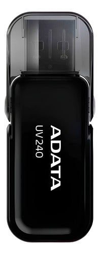 Memoria Usb 64gb 2.0 Adata Uv240 Negra Tapa Nueva Original
