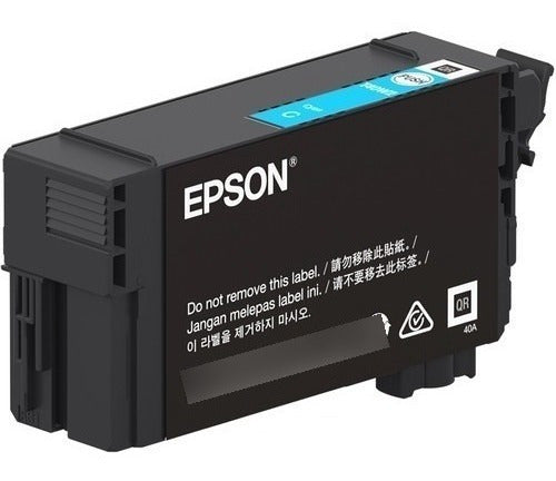 Cartucho Epson T40w Alto Rendimiento Cian, 50ml