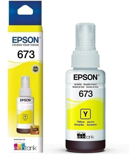 Tanque De Tinta (ecotank) Epson 673 Amarillo 70ml