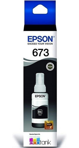 Tanque De Tinta (ecotank) Epson 673 Negro 70ml Original